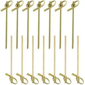 Bamboo Cocktail Picks With Looped Knot Great for Cocktail Party Barbeque Snacks Club Sandwiches Bamboo Fancy Sticks Hold Food on Stick Together,100Pieces,4 Inches Bamboo Cocktail Picks With Looped Knot Great for Cocktail Party Barbeque Snacks Club Sandwiches Bamboo Fancy Sticks Hold Food on Stick Together,100Pieces,4 Inches