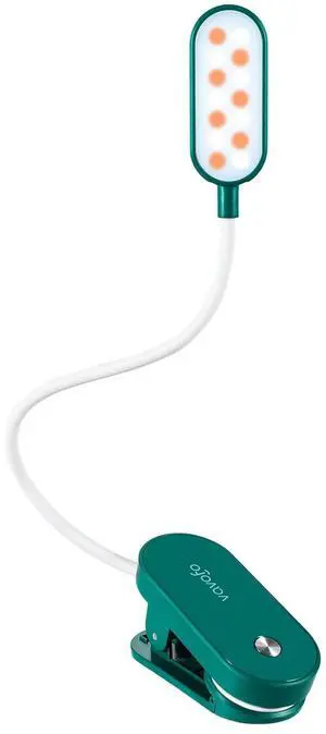 Rechargeable Book Light, 14 LEDs Eye Care Clip On Amber Reading Light for Bookworms Reading in Bed with 9 Colors 9 Brightness (Dark Green) Rechargeable Book Light, 14 LEDs Eye Care Clip On Amber Reading Light for Bookworms Reading in Bed with 9 Colors 9 Brightness (Dark Green)