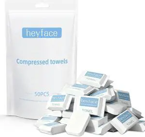 Compressed Towels Tablets (11.8" x11") 50 PCS Disposable Face Towel Compressed Towels Tablets (11.8" x11") 50 PCS Disposable Face Towel