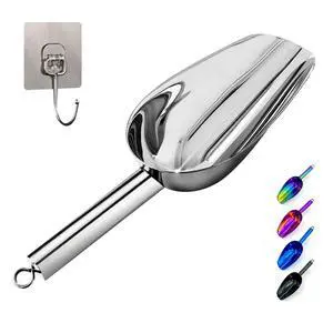 3oz Stainless Steel Ice Scoop for FreezerKitchen Ice Scooper for Ice Maker, Metal Scoop for Kitchen Gadgets Cookie Flour Pet Dog Food Scoop 3oz Stainless Steel Ice Scoop for FreezerKitchen Ice Scooper for Ice Maker, Metal Scoop for Kitchen Gadgets Cookie Flour Pet Dog Food Scoop