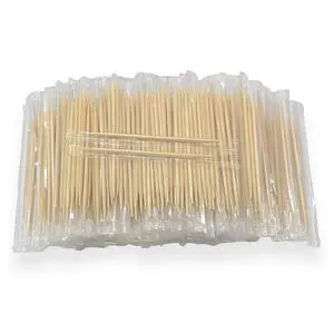 Bamboo Toothpicks 1000 Pack Individually Wrapped, Double-Sided Pointed Tips, 2.55 Inch Length, Disposable & Sanitary, Perfect for Dental Care, Food Picking, Party, Kitchen, Restaurant Bamboo Toothpicks 1000 Pack Individually Wrapped, Double-Sided Pointed Tips, 2.55 Inch Length, Disposable & Sanitary, Perfect for Dental Care, Food Picking, Party, Kitchen, Restaurant