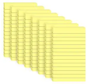 Lined Sticky Notes 3x5 in,400 Sheets,Clean Remove for Home,Back to School Lined Sticky Notes 3x5 in,400 Sheets,Clean Remove for Home,Back to School
