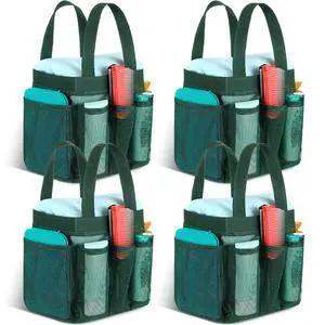 4 Packs Mesh Large Shower Caddy Portable with 8 Pockets and Handles Quick Dry Shower Bags Hanging Bath Bag Dorm Room College Essentials for Bathroom Gym Camp (Green) 4 Packs Mesh Large Shower Caddy Portable with 8 Pockets and Handles Quick Dry Shower Bags Hanging Bath Bag Dorm Room College Essentials for Bathroom Gym Camp (Green)
