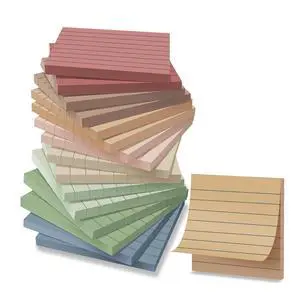 (16 Pack) Lined Sticky Notes 3x3 in Ruled Stickies Super Sticking Power Memo Pads Vintage Colors, Post on Windows Doors,Recyclable,Easy to Write on (16 Pack) Lined Sticky Notes 3x3 in Ruled Stickies Super Sticking Power Memo Pads Vintage Colors, Post on Windows Doors,Recyclable,Easy to Write on