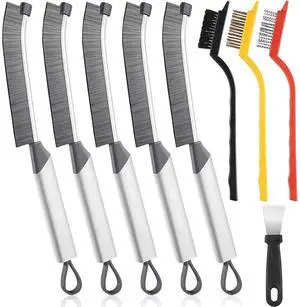 Crevice Cleaning Brush Set-9-Piece, Scratch-Free Hard Bristle Gap Scrubber with Protective Tip, Non-Shedding Detail Brushes for Window Tracks, Bathroom Grout, Blenders & Kitchen Sinks Crevice Cleaning Brush Set-9-Piece, Scratch-Free Hard Bristle Gap Scrubber with Protective Tip, Non-Shedding Detail Brushes for Window Tracks, Bathroom Grout, Blenders & Kitchen Sinks
