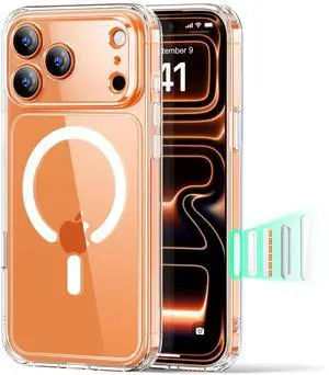 for iPhone 17 Pro Case, Camera Control Cover, Compatible with MagSafe, Shockproof Military-Grade Protection, Magnetic Phone Case for iPhone 17 Pro, Classic Hybrid Case, Clear for iPhone 17 Pro Case, Camera Control Cover, Compatible with MagSafe, Shockproof Military-Grade Protection, Magnetic Phone Case for iPhone 17 Pro, Classic Hybrid Case, Clear