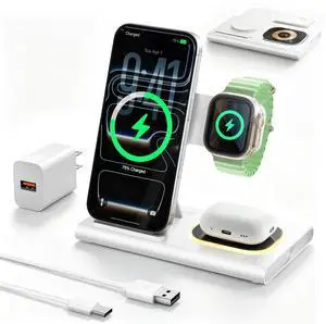3 in 1 Foldable Charging Station for Apple Products,Wireless Charger for iPhone 17 16 15 14 13 12 Pro Max,Travel Dock Adapter&Light for iWatch Series 11 10 9 Ultra 3/2 SE 3/2,for AirPods 4 3 2 Pro 3/2 3 in 1 Foldable Charging Station for Apple Products,Wireless Charger for iPhone 17 16 15 14 13 12 Pro Max,Travel Dock Adapter&Light for iWatch Series 11 10 9 Ultra 3/2 SE 3/2,for AirPods 4 3 2 Pro 3/2