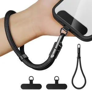 Anti Theft Phone Wrist Strap With 2 Metal Tether TabsAdjustable Wristlet & Hand Cell Phone Lanyard for Women and Men Anti Theft Phone Wrist Strap With 2 Metal Tether TabsAdjustable Wristlet & Hand Cell Phone Lanyard for Women and Men