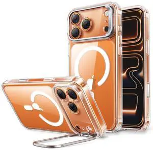 for iPhone 17 Pro Max Case with Stash Stand, Compatible with MagSafe, Military-Grade Drop Protection for iPhone 17 Pro Max Phone Case, Scratch-Resistant Back Cover, Clear for iPhone 17 Pro Max Case with Stash Stand, Compatible with MagSafe, Military-Grade Drop Protection for iPhone 17 Pro Max Phone Case, Scratch-Resistant Back Cover, Clear
