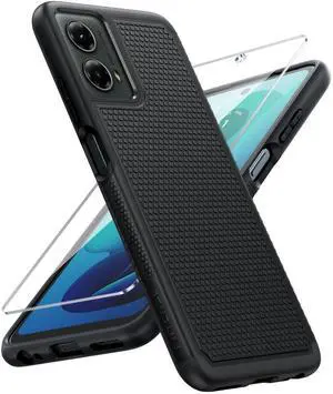 for Moto G-5G 2024 Case: Moto G 2024 Phone Case 14FT Military Grade Drop Protection with Screen Protector Shockproof Rugged Anti-Slip Sweat-Resistant Matte Dual Layer Daily Cover (Black) for Moto G-5G 2024 Case: Moto G 2024 Phone Case 14FT Military Grade Drop Protection with Screen Protector Shockproof Rugged Anti-Slip Sweat-Resistant Matte Dual Layer Daily Cover (Black)