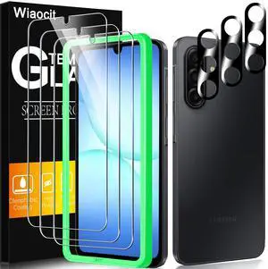 3 Pack Tempered Glass Screen Protector for Samsung Galaxy A17 5G with 3 Pack Camera Lens Protector, 9H Hardness, Bubble Free, Case Friendly 3 Pack Tempered Glass Screen Protector for Samsung Galaxy A17 5G with 3 Pack Camera Lens Protector, 9H Hardness, Bubble Free, Case Friendly