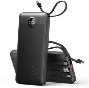 Portable Charger 4-Built-in-Cables 20000mAh Fast Charging Power Bank Portable Charger 4-Built-in-Cables 20000mAh Fast Charging Power Bank