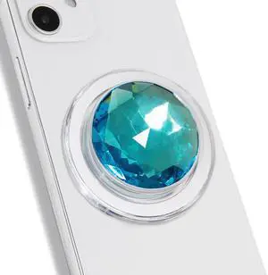 Synthetic Cubic Zirconia Phone Grip MagSafe Compatible, Elegant and Durable, Magnetic Grip and Stand for iPhone (Blue) Synthetic Cubic Zirconia Phone Grip MagSafe Compatible, Elegant and Durable, Magnetic Grip and Stand for iPhone (Blue)