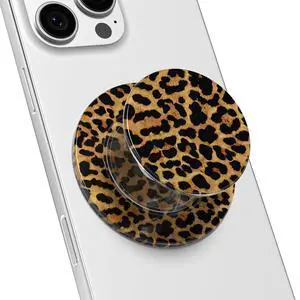 Magnetic Phone Grip Compatible with Magsafe Phone Grip Holder, Collapsible Cheetah Print Mag Safe Cellphone Grips Kickstand, Cute Leopard Stand for iPhone Samsung Android, Brown Fall Magnetic Phone Grip Compatible with Magsafe Phone Grip Holder, Collapsible Cheetah Print Mag Safe Cellphone Grips Kickstand, Cute Leopard Stand for iPhone Samsung Android, Brown Fall