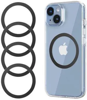 for MagSafe Sticker,4 PCS,Ultra-Thin(0.4mm) Metal Ring for Kindle/Pop Socket Magnetic Wallet Grip Wireless Charger Case Car Mount,Compatible with iPhone 17/Air/16/15/14,Galaxy S24/S23 (Black 4 PCS) for MagSafe Sticker,4 PCS,Ultra-Thin(0.4mm) Metal Ring for Kindle/Pop Socket Magnetic Wallet Grip Wireless Charger Case Car Mount,Compatible with iPhone 17/Air/16/15/14,Galaxy S24/S23 (Black 4 PCS)