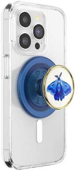 Phone Grip for MagSafe, Magnetic Holder, Phone Stand, Blue - Enamel Gossamer Phone Grip for MagSafe, Magnetic Holder, Phone Stand, Blue - Enamel Gossamer