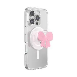 Phone Grip for MagSafe, Magnetic Holder, Phone Stand, Bow - Bowtique Blush Phone Grip for MagSafe, Magnetic Holder, Phone Stand, Bow - Bowtique Blush