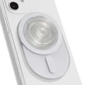 Magnetic Phone Grip MagSafe Compatible, Translucent Design, Slim and Lightweight, Grip and Stand for iPhone (White) Magnetic Phone Grip MagSafe Compatible, Translucent Design, Slim and Lightweight, Grip and Stand for iPhone (White)