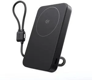 Rapid Mag Power Bank, Qi2.2 25W MagSafe-Compatible Portable Charger, 10,000mAh Magnetic Power Charger with Built-in USB-C Cable and Foldable Stand, for iPhone 17/16/15 Rapid Mag Power Bank, Qi2.2 25W MagSafe-Compatible Portable Charger, 10,000mAh Magnetic Power Charger with Built-in USB-C Cable and Foldable Stand, for iPhone 17/16/15