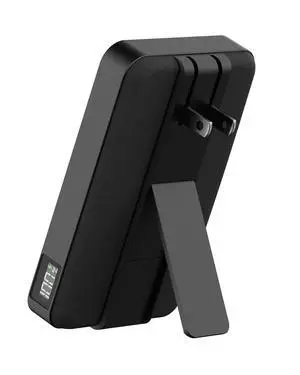 Magnetic Wireless Power Bank 10,000mAh | iPhone & MagSafe Compatible | Qi2.2 25W Mag Safe Portable Charger | Built-in Wall Plug & Stand | 20W PD USB-C Port | Premium Black Fabric Magnetic Wireless Power Bank 10,000mAh | iPhone & MagSafe Compatible | Qi2.2 25W Mag Safe Portable Charger | Built-in Wall Plug & Stand | 20W PD USB-C Port | Premium Black Fabric