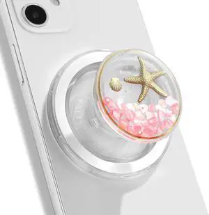 Magnetic Ocean Style Expandable Collapsible Mobile Phone Grip Stand Holder for Smartphone Tablet Cell Phone Accessory (Pink) Magnetic Ocean Style Expandable Collapsible Mobile Phone Grip Stand Holder for Smartphone Tablet Cell Phone Accessory (Pink)