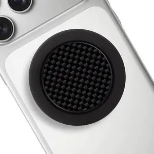 Genuine Carbon Fiber Magnetic Phone Grip Compatible with MagsafeCollapsible Mobile Phones Stand Holder for Smartphone Tablet Cell Phone Accessory - Plain Weave Black Genuine Carbon Fiber Magnetic Phone Grip Compatible with MagsafeCollapsible Mobile Phones Stand Holder for Smartphone Tablet Cell Phone Accessory - Plain Weave Black