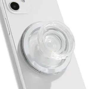 Compatible with Magsafe Magnetic Authentic Translucent Color Design Collapsible Mobile Phone Grip Stand Holder for Smartphone Tablet Cell Phone Accessory (Transparent) Compatible with Magsafe Magnetic Authentic Translucent Color Design Collapsible Mobile Phone Grip Stand Holder for Smartphone Tablet Cell Phone Accessory (Transparent)