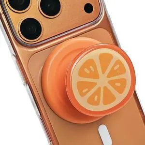 Phone Grip for MagSafe, Magnetic Stand Holder, Secure Hold for iPhone MagSafe Case, Compatible for iPhone 17 & 16 & 15 & 14 & 13 & 12 Series Retractable Kickstand - Orange Phone Grip for MagSafe, Magnetic Stand Holder, Secure Hold for iPhone MagSafe Case, Compatible for iPhone 17 & 16 & 15 & 14 & 13 & 12 Series Retractable Kickstand - Orange
