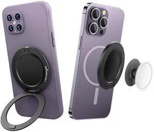 Dual-Sided Magnetic Phone Ring Holder Cell Phone Grip Stand Compatible with Magsafe Cases iPhone 12 13 14 15 Series (Dual Magnet) Dual-Sided Magnetic Phone Ring Holder Cell Phone Grip Stand Compatible with Magsafe Cases iPhone 12 13 14 15 Series (Dual Magnet)