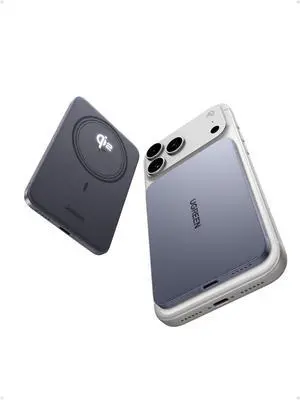 Magflow Air QI2 Power Bank, 8.6mm Ultra-Slim 5000mAh Magnetic Battery, 20W PD Fast Charging Portable Charger, MagSafe-Compatible External Battery for iPhone 17/16/15/14 Series, Grey Magflow Air QI2 Power Bank, 8.6mm Ultra-Slim 5000mAh Magnetic Battery, 20W PD Fast Charging Portable Charger, MagSafe-Compatible External Battery for iPhone 17/16/15/14 Series, Grey