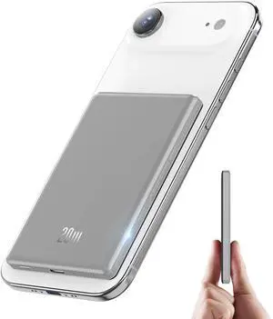 for Magsafe Portable Charger iPhone,2026 Ultra Slim Wireless Battery Pack 5000mAh, 20W PD Magnetic Power Bank Fast Charging USB C Powerbank for i-Phone Air 17/16/15/14/13/12 Mini Plus Pro Max,Jet Gray for Magsafe Portable Charger iPhone,2026 Ultra Slim Wireless Battery Pack 5000mAh, 20W PD Magnetic Power Bank Fast Charging USB C Powerbank for i-Phone Air 17/16/15/14/13/12 Mini Plus Pro Max,Jet Gray