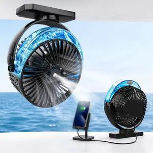 Magnetic Cruise Ship Approved Fan, 12000mAh Battery Golf Cart Fan with Power Bank Function, Cold Mist Spray, LED Lights, Timer, Travel Fan for Golf Cart, Camping, Cruise Must Haves Essentials 2026 Magnetic Cruise Ship Approved Fan, 12000mAh Battery Golf Cart Fan with Power Bank Function, Cold Mist Spray, LED Lights, Timer, Travel Fan for Golf Cart, Camping, Cruise Must Haves Essentials 2026