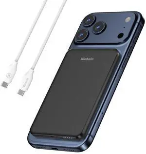 Magnetic Portable Charger, 5000mAh Wireless Magnetic Power Bank for iPhone 17-12 Series, Magnetic Battery Pack Safe Charging with 60W USB C Charging Cable - Black Magnetic Portable Charger, 5000mAh Wireless Magnetic Power Bank for iPhone 17-12 Series, Magnetic Battery Pack Safe Charging with 60W USB C Charging Cable - Black