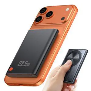 Magnetic Portable Charger 10000mAh, 15W Wireless & 22.5W PD Fast Charging Battery Pack, USB-C in/Out, Ultra-Strong Magnet for iPhone 17/16/15/14/13/12 Series, Black Magnetic Portable Charger 10000mAh, 15W Wireless & 22.5W PD Fast Charging Battery Pack, USB-C in/Out, Ultra-Strong Magnet for iPhone 17/16/15/14/13/12 Series, Black