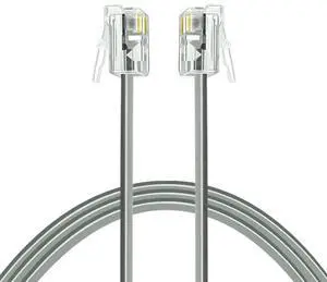Phone Cord 10ft Telephone Cord Phone Cable RJ11 6P4C Male to Male for Landline and Fax - 10 Feet Phone Cord 10ft Telephone Cord Phone Cable RJ11 6P4C Male to Male for Landline and Fax - 10 Feet