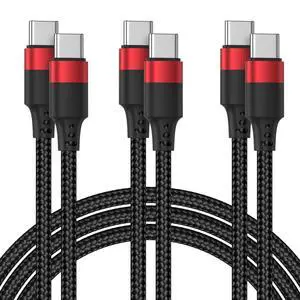 USB C Cable 3ft, 3-Pack Braided Charger Cord Type C for CarPlay, 3 Foot USB C to USB C PD Cable for iPhone 17/16/15, Galaxy S25/S24, iPad Pro, Pixel 10 USB C Cable 3ft, 3-Pack Braided Charger Cord Type C for CarPlay, 3 Foot USB C to USB C PD Cable for iPhone 17/16/15, Galaxy S25/S24, iPad Pro, Pixel 10