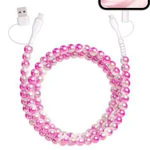 4 in 1 Multi Charging Cable USB C Cable 3FT for Beaded iPhone Charger Cord 4 in 1 Multi Charging Cable USB C Cable 3FT for Beaded iPhone Charger Cord