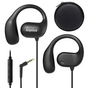 Wired Open Ear Headphones with Microphone, Volume Control, Wrap Around Ear Hook & Case, Over Ear Earbuds for Sport Running, On Ear Out of Ear Earphones Comfortable for Sensitive & Small Ears Wired Open Ear Headphones with Microphone, Volume Control, Wrap Around Ear Hook & Case, Over Ear Earbuds for Sport Running, On Ear Out of Ear Earphones Comfortable for Sensitive & Small Ears