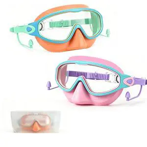 2 Pack Kids Swim Goggles with Nose Cover for Boys Girls 3-16, HD Wide View Anti Fog UV Protection Leakproof Swimming Goggles, Soft Silicone Tangle-Free Pool Goggles for Swim Lessons Beach Essentials 2 Pack Kids Swim Goggles with Nose Cover for Boys Girls 3-16, HD Wide View Anti Fog UV Protection Leakproof Swimming Goggles, Soft Silicone Tangle-Free Pool Goggles for Swim Lessons Beach Essentials