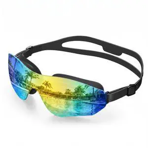 Swim Goggles Adult, Frameless Wide Vision Swimming Goggles for Men Women, Anti Fog UV Protection Leakproof Pool Goggles with Numeric Scale Bungee Strap Swim Goggles Adult, Frameless Wide Vision Swimming Goggles for Men Women, Anti Fog UV Protection Leakproof Pool Goggles with Numeric Scale Bungee Strap