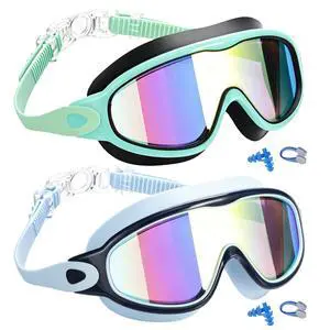 kids Swim Goggles 2 Pack Anti-UV Anti-Fog Wide View Swimming Goggles for Kids 3-14 kids Swim Goggles 2 Pack Anti-UV Anti-Fog Wide View Swimming Goggles for Kids 3-14