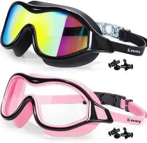 2 Pack Swimming Goggles Anti-fog Swim goggles for Adult Men Women Youth, UV Protection Waterproof Big Frame Clear Swim Goggles Pool Water Glasses Swim Mask, Underwater Goggles for Swimming 2 Pack Swimming Goggles Anti-fog Swim goggles for Adult Men Women Youth, UV Protection Waterproof Big Frame Clear Swim Goggles Pool Water Glasses Swim Mask, Underwater Goggles for Swimming