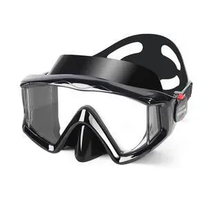 Pano 3-Window Snorkel Mask for Adults, Anti-Fog & Scratch-Resistant PC Lens Scuba Diving Mask, Wide View Swim Goggles with Liquid Silicone Skirt for Freediving, Swimming & Water Sports (Black) Pano 3-Window Snorkel Mask for Adults, Anti-Fog & Scratch-Resistant PC Lens Scuba Diving Mask, Wide View Swim Goggles with Liquid Silicone Skirt for Freediving, Swimming & Water Sports (Black)