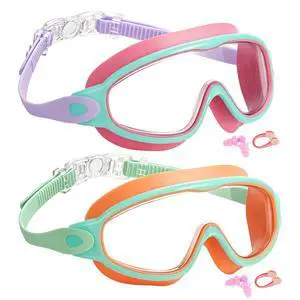 kids Swim Goggles 2 Pack Anti-UV Anti-Fog Wide View Swimming Goggles for Kids 3-14 kids Swim Goggles 2 Pack Anti-UV Anti-Fog Wide View Swimming Goggles for Kids 3-14