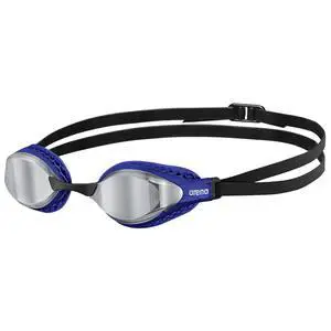 Unisex Adult Air-Speed Anti-Fog Racing Swim Goggles for Men and Women Special Air Seals Technology Mirror Lens, Silver/Blue Unisex Adult Air-Speed Anti-Fog Racing Swim Goggles for Men and Women Special Air Seals Technology Mirror Lens, Silver/Blue