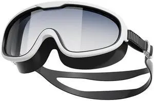 Leak-Proof & Anti-Fog Swim Goggles for Adults, Wide View Swimming Goggles for Women and Men, Suitable for Indoor/Outdoor Swimming (Black) Leak-Proof & Anti-Fog Swim Goggles for Adults, Wide View Swimming Goggles for Women and Men, Suitable for Indoor/Outdoor Swimming (Black)