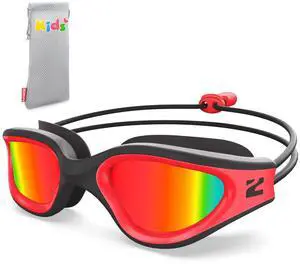 Kids Swim Goggles with Bungee Strap, G1mini Go Crystal Lens Anti-Fog Comfortable Kids Goggles for Swimming Age 3-8 Kids Swim Goggles with Bungee Strap, G1mini Go Crystal Lens Anti-Fog Comfortable Kids Goggles for Swimming Age 3-8