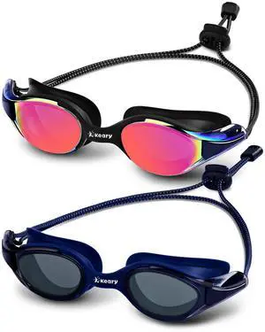 2pc Racing Swim Goggles for Adult Men Women Youth Swimming Goggles Bungee Strap Soft Silicone Leakproof Anti Fog UV Protection 180 ° Panoramic Clear Vision Goggles for Training and Competition 2pc Racing Swim Goggles for Adult Men Women Youth Swimming Goggles Bungee Strap Soft Silicone Leakproof Anti Fog UV Protection 180 ° Panoramic Clear Vision Goggles for Training and Competition