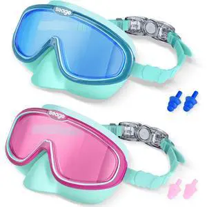 Kids Swim Goggles 2 Pack for 3-12, Anti-Fog UV Protection Clear Wide View No Leaking, Pool Water Toddler Goggles with Nose Cover Swimming Goggles for Kids 6-14 3-5 3-6 4-7 8-12 Boys Girls Kids Swim Goggles 2 Pack for 3-12, Anti-Fog UV Protection Clear Wide View No Leaking, Pool Water Toddler Goggles with Nose Cover Swimming Goggles for Kids 6-14 3-5 3-6 4-7 8-12 Boys Girls