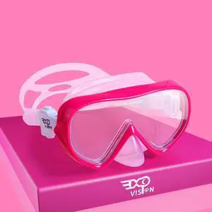 Kids Snorkel Swim Mask, Child Diving Mask Anti-Fog Swim Goggles with Nose Cover for Snorkeling Diving Swimming (Pink) Kids Snorkel Swim Mask, Child Diving Mask Anti-Fog Swim Goggles with Nose Cover for Snorkeling Diving Swimming (Pink)